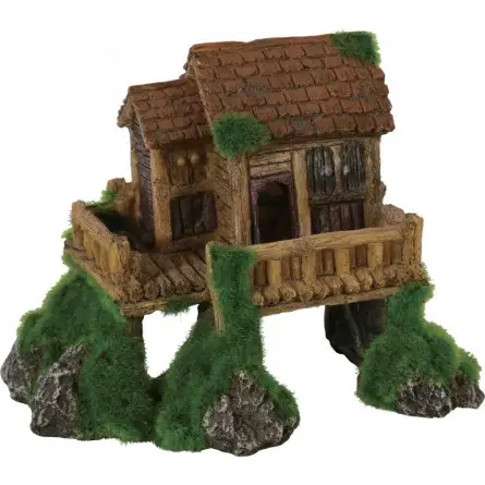 ZOLUX - Cabane petite Kipouss - 13x8x10 cm - Décoration artificielle tapissée de graines ZOLUX - Cabane petite Kipouss - 13x8x10 cm - Décoration artificielle tapissée de graines
