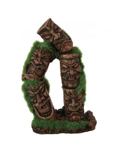 ZOLUX - Totem 2 columns Kipouss - 7.7x5.6x13.8 cm - Artificial decoration lined with seeds