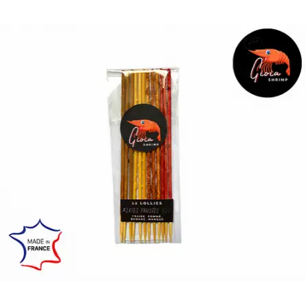Gioia Shrimp - Pak van 12 gemengde fruitige lollies - voor aquariumgarnalen Gioia Shrimp - Pak van 12 gemengde fruitige lollies - voor aquariumgarnalen