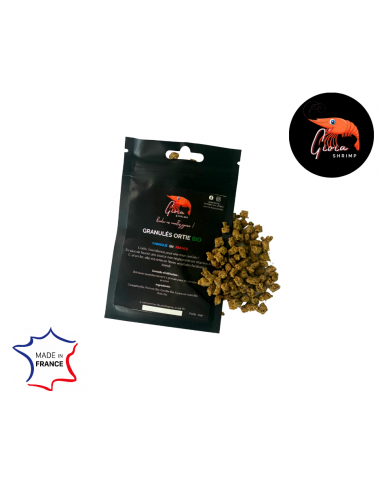 Gioia Shrimp - Biologische brandnetelkorrels - 10gr - Natuurlijk voedsel voor garnalen