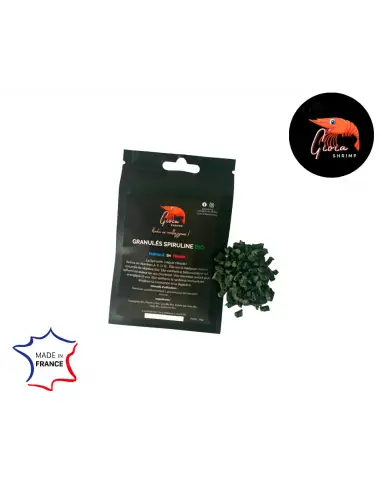 Gioia Shrimp - Organic Spirulina Granules - 10gr - Natural food for shrimps