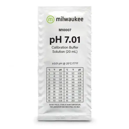 MILWAUKEE - solução de calibração pH 7,01 - 20ml MILWAUKEE - solução de calibração pH 7,01 - 20ml