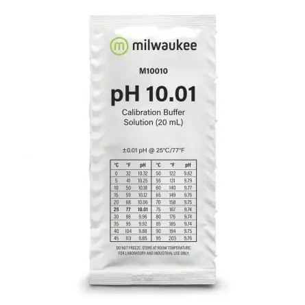 MILWAUKEE - solução de calibração pH 10,01 - 20ml MILWAUKEE - solução de calibração pH 10,01 - 20ml