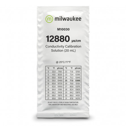 MILWAUKEE - Solution de calibrage 12880 µS/cm - 20ml