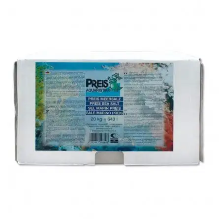 PREIS - Preis-Meersalz - Cartone da 20kg - Sale marino per acquari PREIS - Preis-Meersalz - Cartone da 20kg - Sale marino per acquari