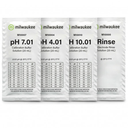 MILWAUKEE – Frest-Start – Starter-Lösungsbeutel-Set für pH-Messgeräte und Tester