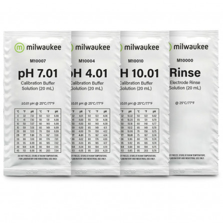 MILWAUKEE - Frest-Start - Kit de sachês de solução inicial para medidores e testadores de pH MILWAUKEE - Frest-Start - Kit de sachês de solução inicial para medidores e testadores de pH