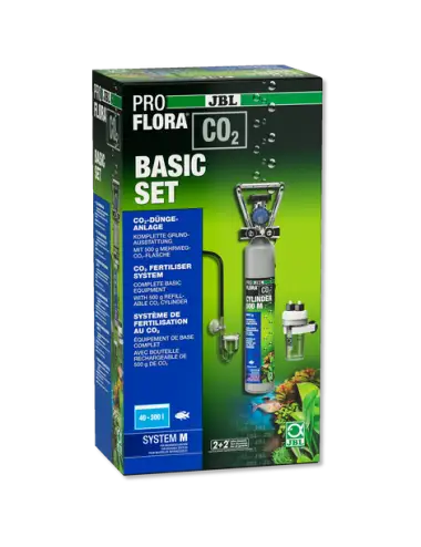 JBL - ProFlora CO² - Basic Set M - 40-300 L - Kit complet de fertilisation au CO2 avec bouteille rechargeable