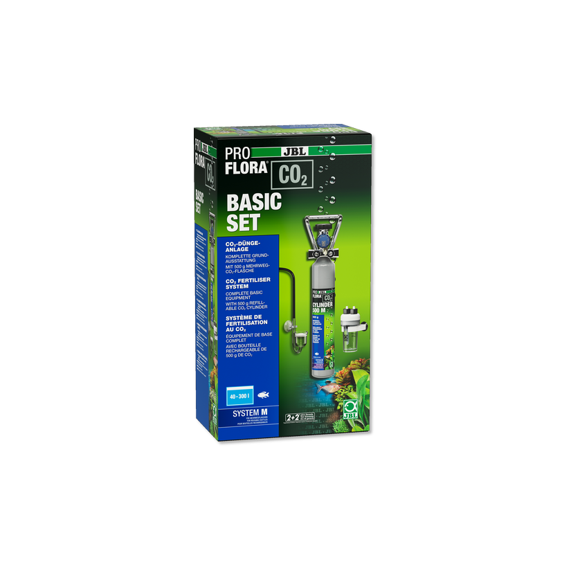 JBL - ProFlora CO² - Basic Set M - 40-300 L - Complete CO2 fertilization  set with refillable bottle