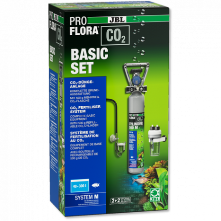 JBL - ProFlora CO² - Basic Set M - 40-300 L - Set completo de fertilización con CO2 con botella recargable JBL - ProFlora CO² - Basic Set M - 40-300 L - Set completo de fertilización con CO2 con botella recargable