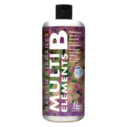 FAUNA MARIN - Multi Elements B - 500 ml - Mélange d'oligo-éléments - Pour la résistance des tissus coralliens