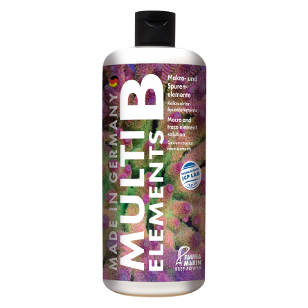 FAUNA MARIN - Multi Elements B - 500 ml - Mixture of trace elements - For the resistance of coral tissue