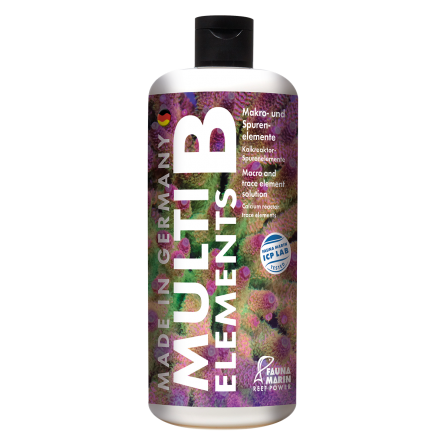FAUNA MARIN - Multi Elements B - 500 ml - Mixture of trace elements - For the resistance of coral tissue FAUNA MARIN - Multi Elements B - 500 ml - Mixture of trace elements - For the resistance of coral tissue
