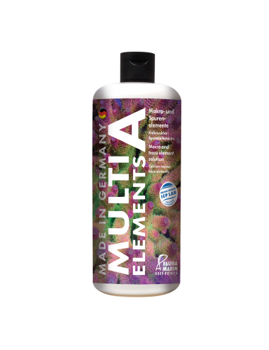 FAUNA MARIN - Multi Elements A - 500 ml - Mélange d'oligo-éléments - Pour la croissance du squelette du corail