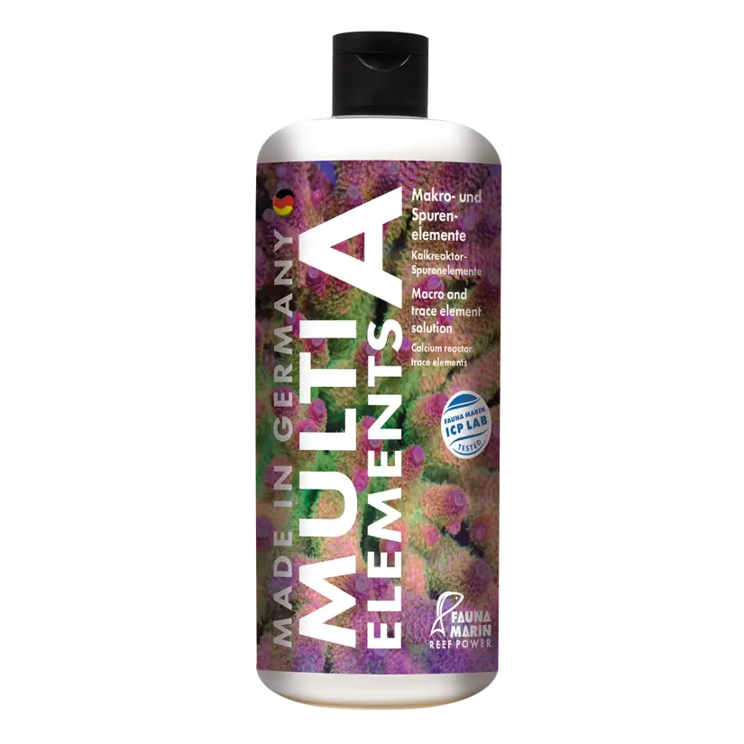 FAUNA MARIN - Multi Elements A - 500 ml - Mélange d'oligo-éléments - Pour la croissance du squelette du corail