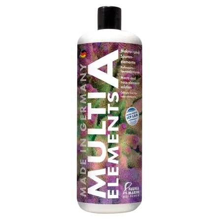 FAUNA MARIN - Multi Elements A - 1000 ml - Mezcla de oligoelementos - Para el crecimiento del esqueleto de coral FAUNA MARIN - Multi Elements A - 1000 ml - Mezcla de oligoelementos - Para el crecimiento del esqueleto de coral