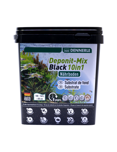 DENNERLE - Deponit-Mix Black 10IN1 - 4,8 kg - Substrato nutriente minerale nero