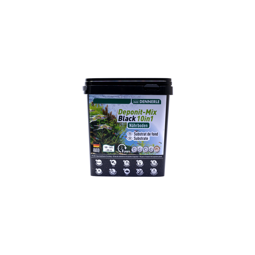 DENNERLE - Deponit-Mix Black 10IN1 - 4.8 kg - Black mineral nutrient substrate