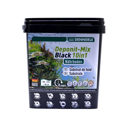 DENNERLE - Deponit-Mix Black 10IN1 - 4.8 kg - Black mineral nutrient substrate DENNERLE - Deponit-Mix Black 10IN1 - 4.8 kg - Black mineral nutrient substrate
