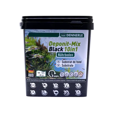 DENNERLE - Deponit-Mix Black 10IN1 - 4.8 kg - Black mineral nutrient substrate