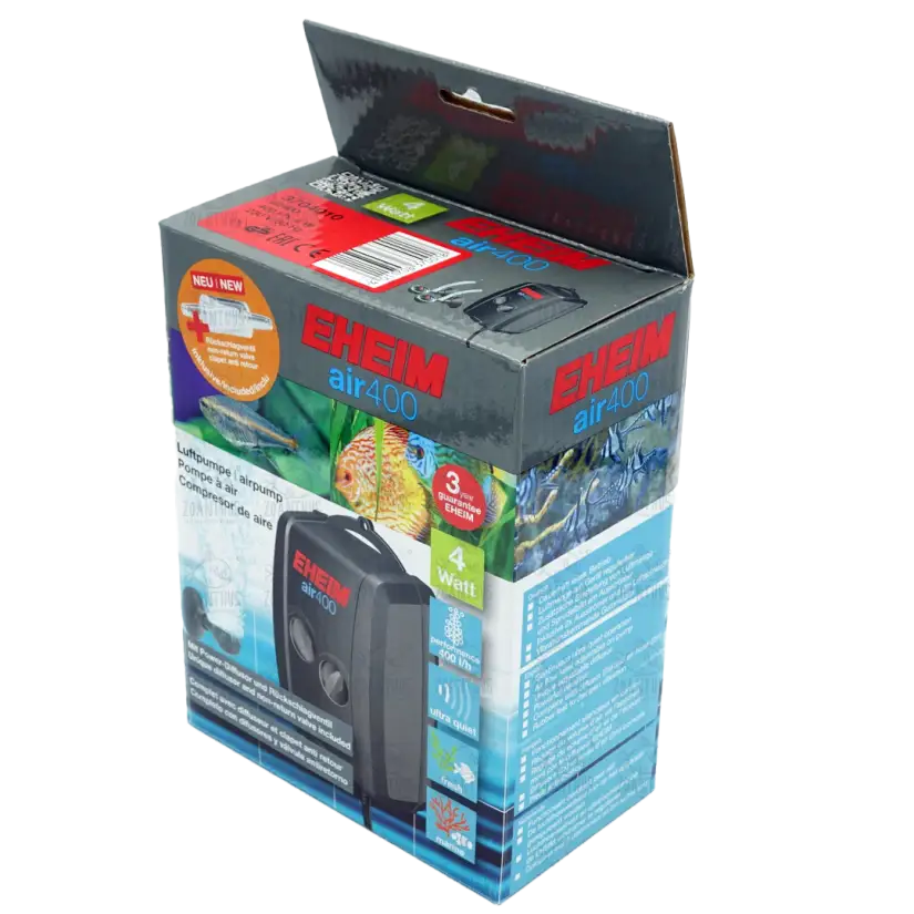 EHEIM - Pompe à Air 3704 - 400 l/h - Livré avec tuyau et diffuseurs