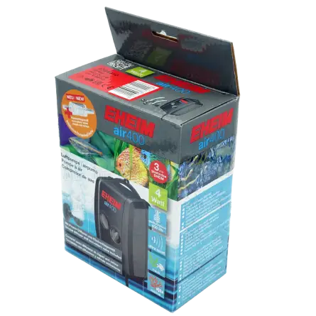 EHEIM - Pompa ad aria 3704 - 400 l/h - Fornita con tubo e diffusori EHEIM - Pompa ad aria 3704 - 400 l/h - Fornita con tubo e diffusori