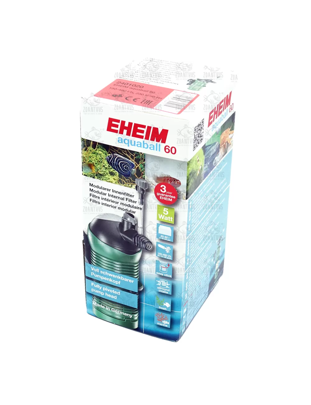 EHEIM - Aquaball 60 - Innenfilter für Aquarien bis 60 Liter