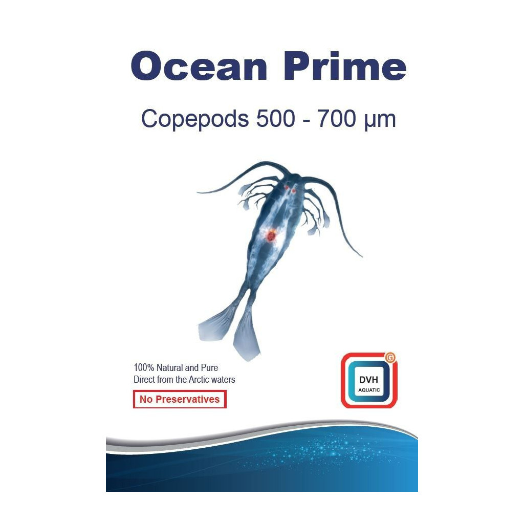 DVH Aquatic - Copepods 500-700 micron - vers voer voor vissen en koralen - 50g