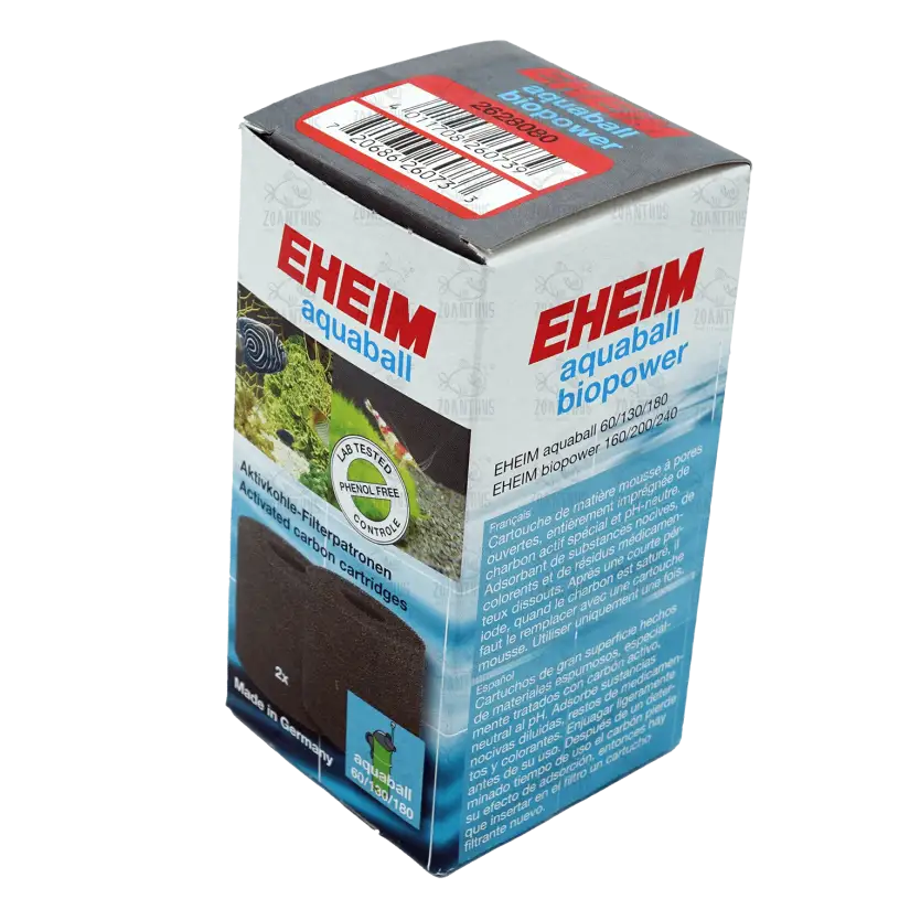 EHEIM - Cartouches Filtrantes Charbon pour Filtres Aquaball 60/130/180