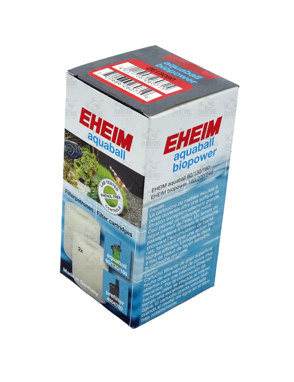 EHEIM - Cartouches Filtrantes pour Filtre Aquaball 60/130/180