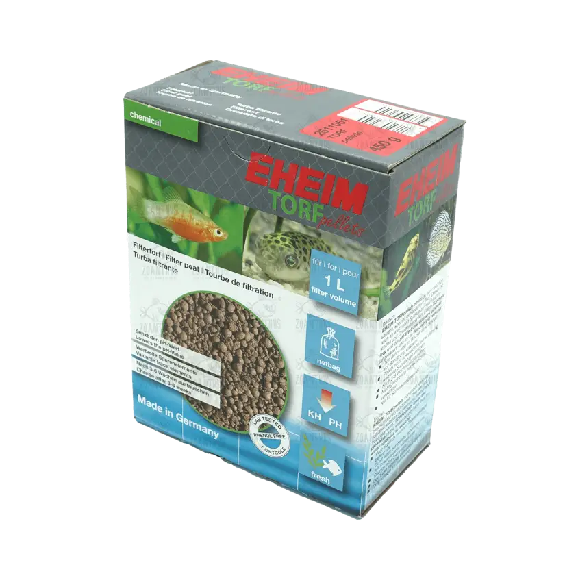 EHEIM - TORFpellets - 1l - Tourbe filtrante pour aquariums - Avec filet