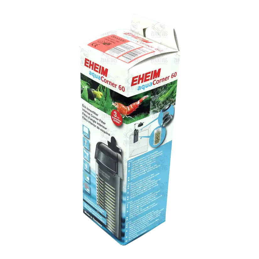 EHEIM - AquaCorner 60 - Filtre interne d'angle pour Aquarium jusqu'à 60l