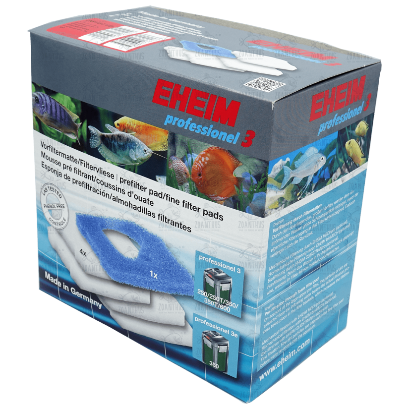 EHEIM - Mousse et Coussins de Ouate pour Filtre Professionel 3 et 3e 350