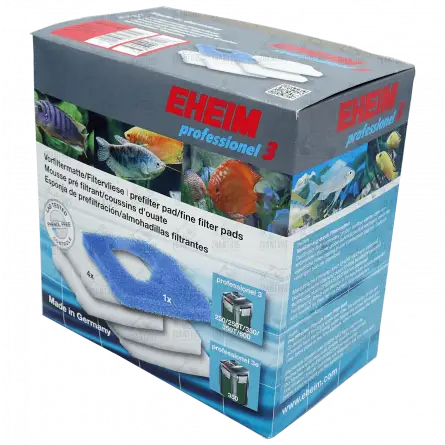 EHEIM - Mousse et Coussins de Ouate pour Filtre Professionel 3 et 3e 350