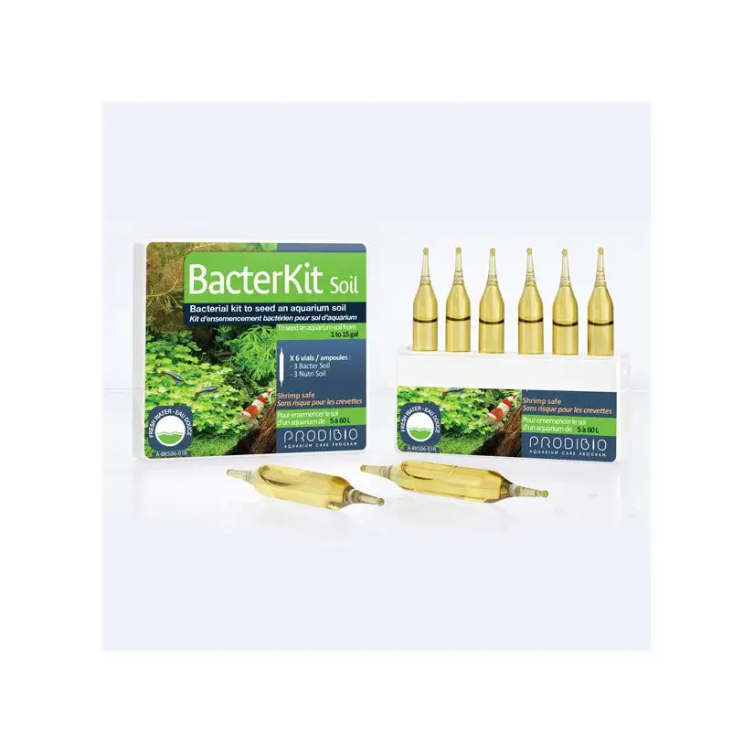 PRODIBIO - Bacterkit Soil - 6 vials - Bacterial seeding kit for aquarium soil