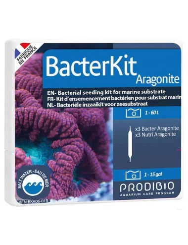 PRODIBIO - Bacterkit Aragonite - 6 vials - Bacterial seeding kit for marine substrate