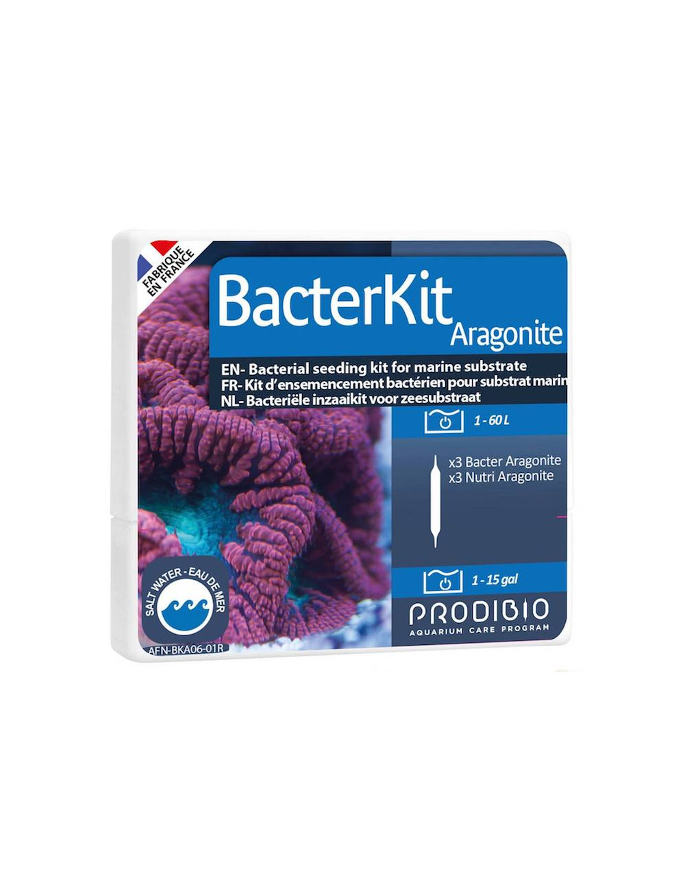 PRODIBIO - Bacterkit Aragonite - 6 ampula - Set za sijanje bakterija za morski supstrat