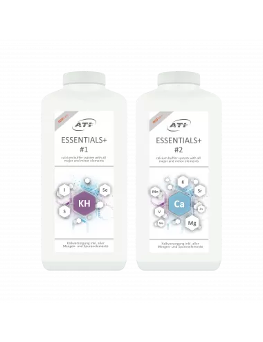 ATI - Essentials + - 1 e 2 - 2 x 2 L - Fornecimento de elementos KH, cálcio