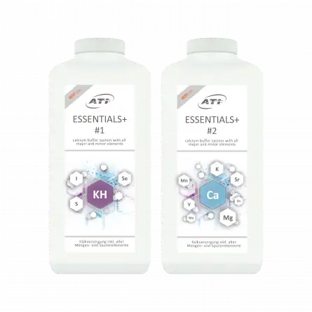 ATI - Essentials + - 1 e 2 - 2 x 2 L - Fornecimento de elementos KH, cálcio