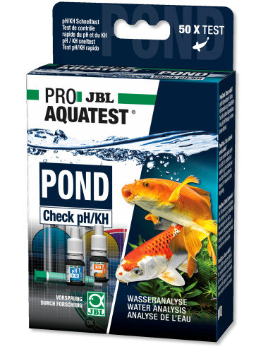 JBL - Pond Check pH und KH - 2x10 ml - Schneller pH- und KH-Test für Teiche
