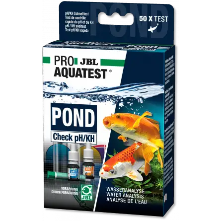 JBL - Pond Check pH et KH - 2x10 ml - Test rapide pH et KH pour les bassins