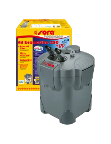 SERA - Fil bioactive 250 + UV - Filtre extérieur 250l - pour aquariums d’eau douce avec UV-C