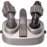 JBL - CPe 4/7/902 - Bloco de conexão de tubo - Cinza - Para CristalProfi JBL - CPe 4/7/902 - Bloco de conexão de tubo - Cinza - Para CristalProfi