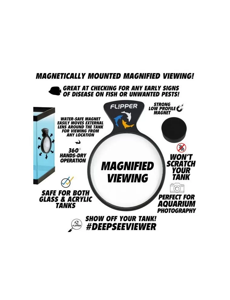 FLIPPER - DeepSee Max - Magnetic Mount Optical Magnifier