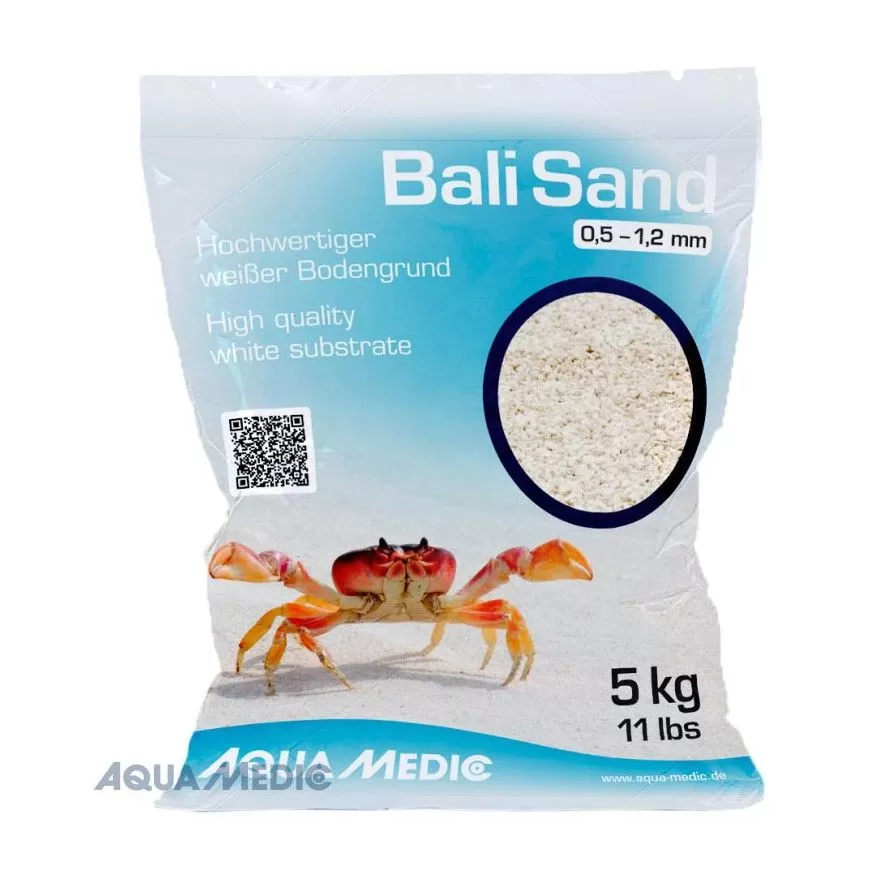 AQUA-MEDIC - Bali Sand - 0,5 - 1,2 mm - 5 kg - Beli apnenčasti pesek