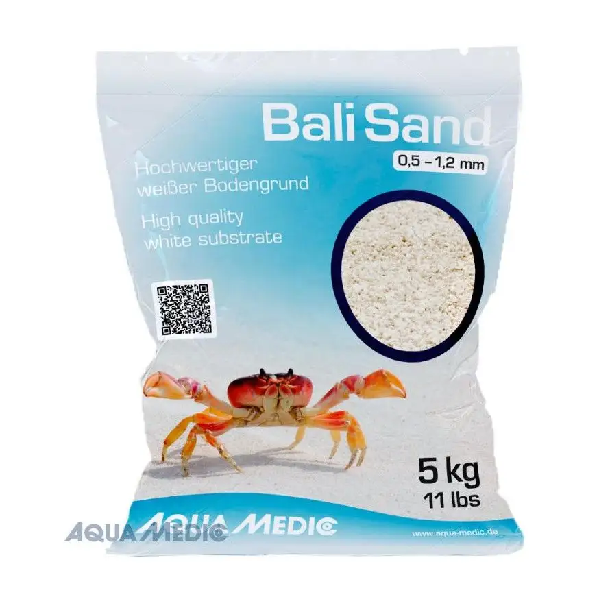 AQUA-MEDIC - Bali Sand - 0,5 - 1,2 mm - 5 kg - Sabbia calcarea bianca