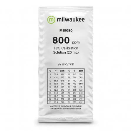 MILWAUKEE - Kalibratieoplossing 800 ppm - 20 ml