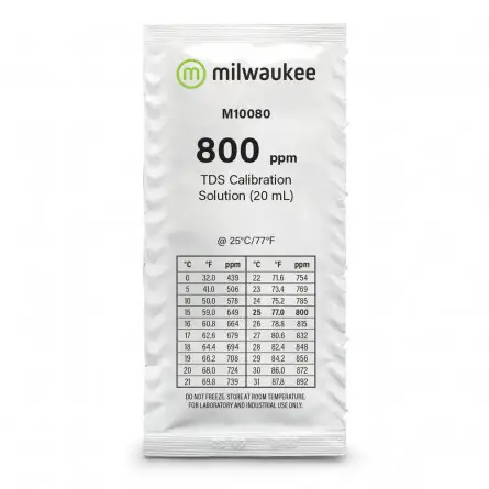 MILWAUKEE – Kalibrierlösung 800 ppm – 20 ml MILWAUKEE – Kalibrierlösung 800 ppm – 20 ml