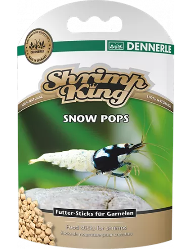 DENNERLE - Shrimp King - Snow Pops - 40 g - Sticks de nourriture pour crevettes