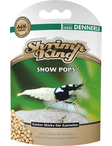DENNERLE - Shrimp King - Snow Pops - 40g - Barritas de comida para camarones
